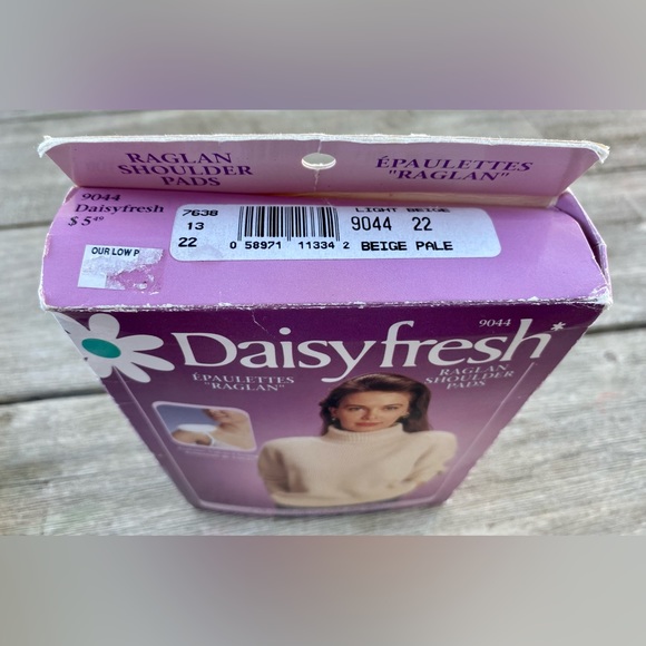 80s Shoulder Pads Daisy Fresh Removable - Picture 4 of 5